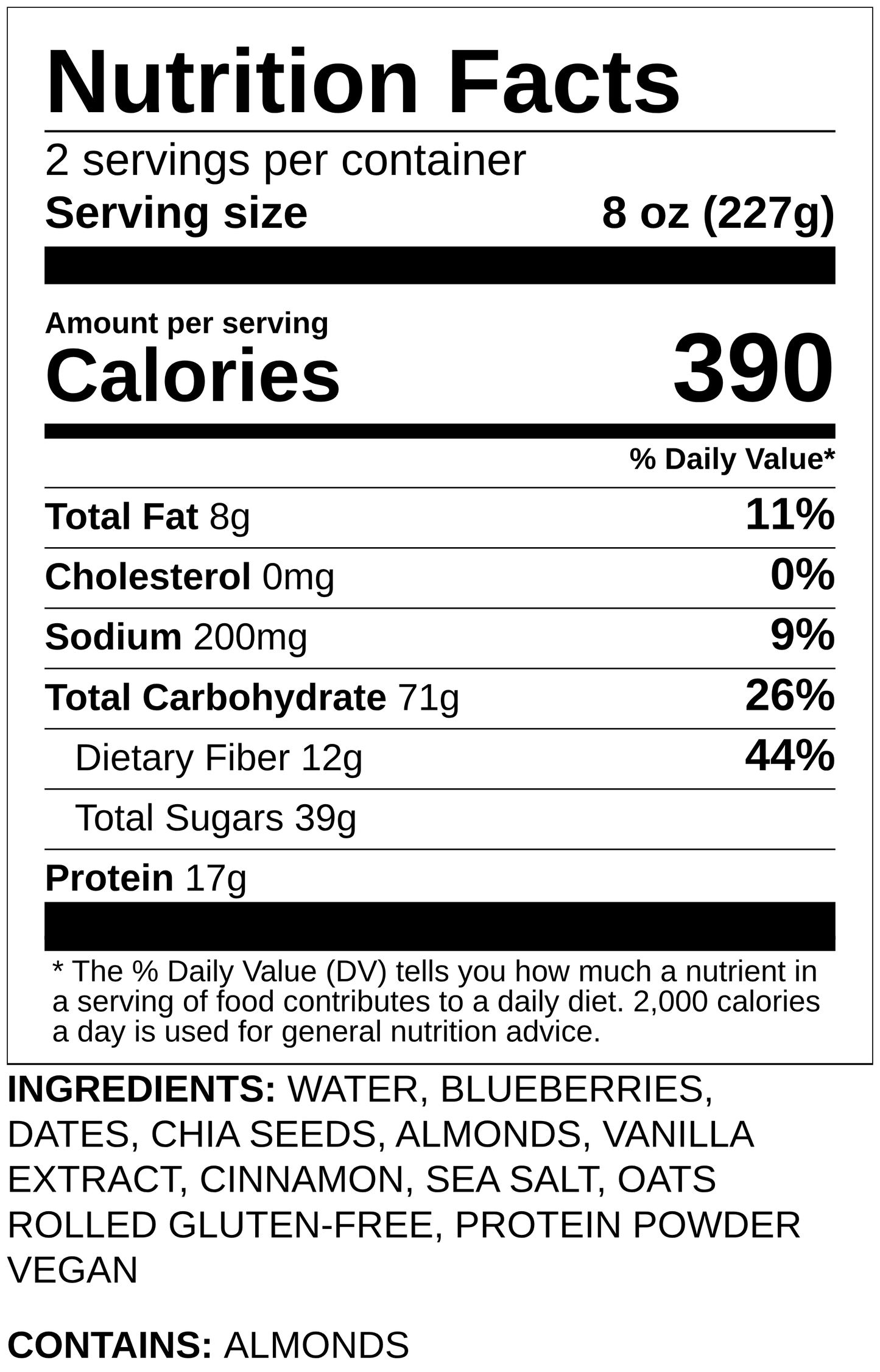 Blueberry Cobbler Overnight Oats w/ Protein