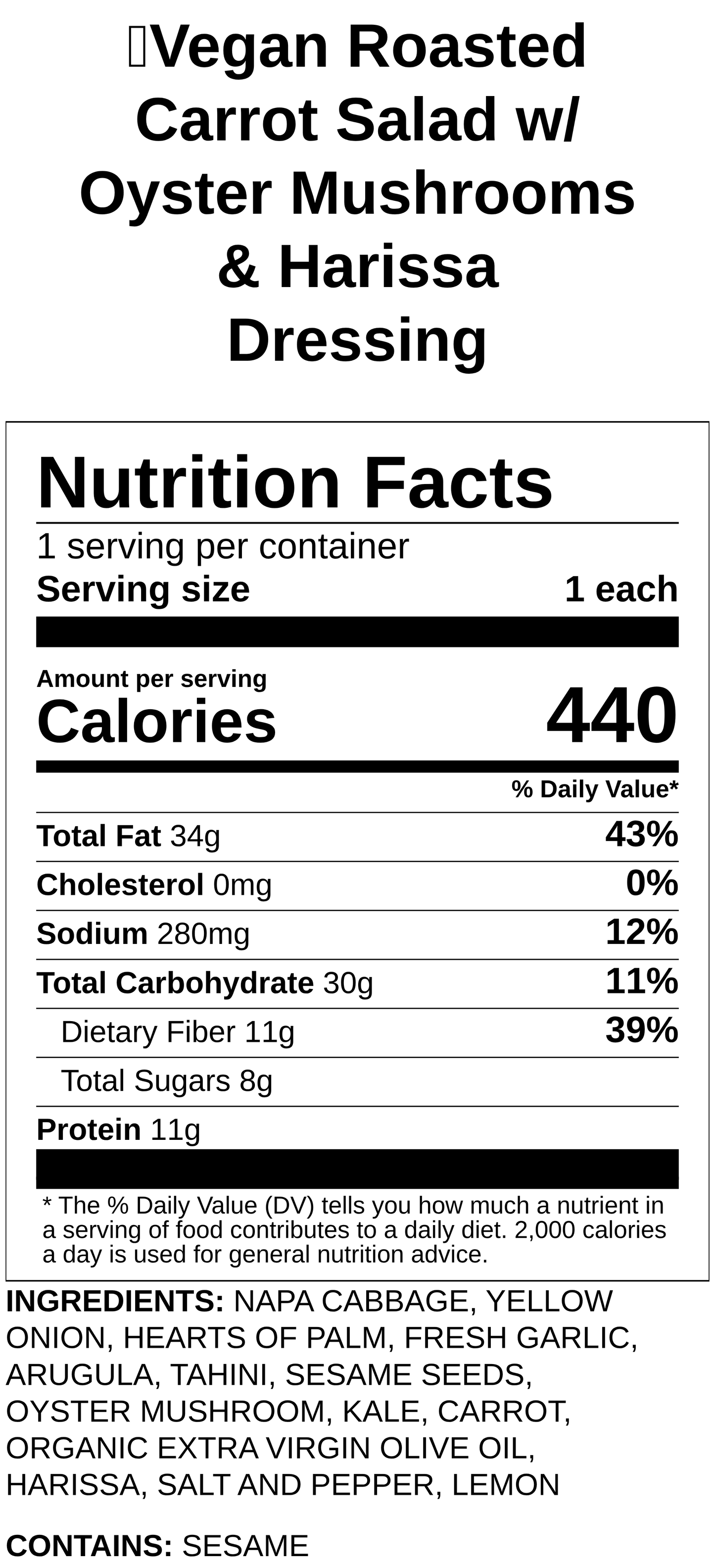 Roasted Carrot & Quinoa Salad with Shrimp & Harissa-Tahini Dressing