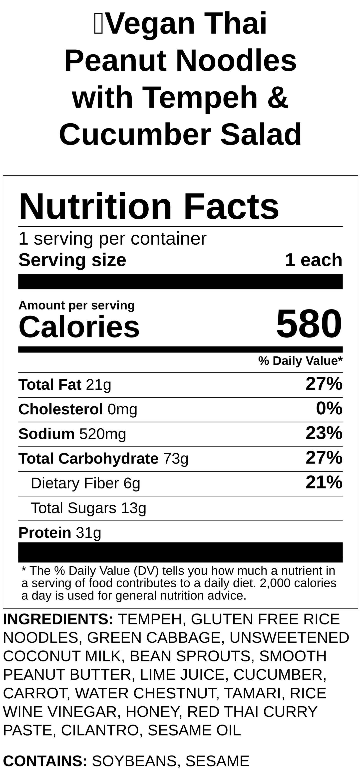 Thai Peanut GF Rice Noodles with Roasted Salmon & Cucumber Salad