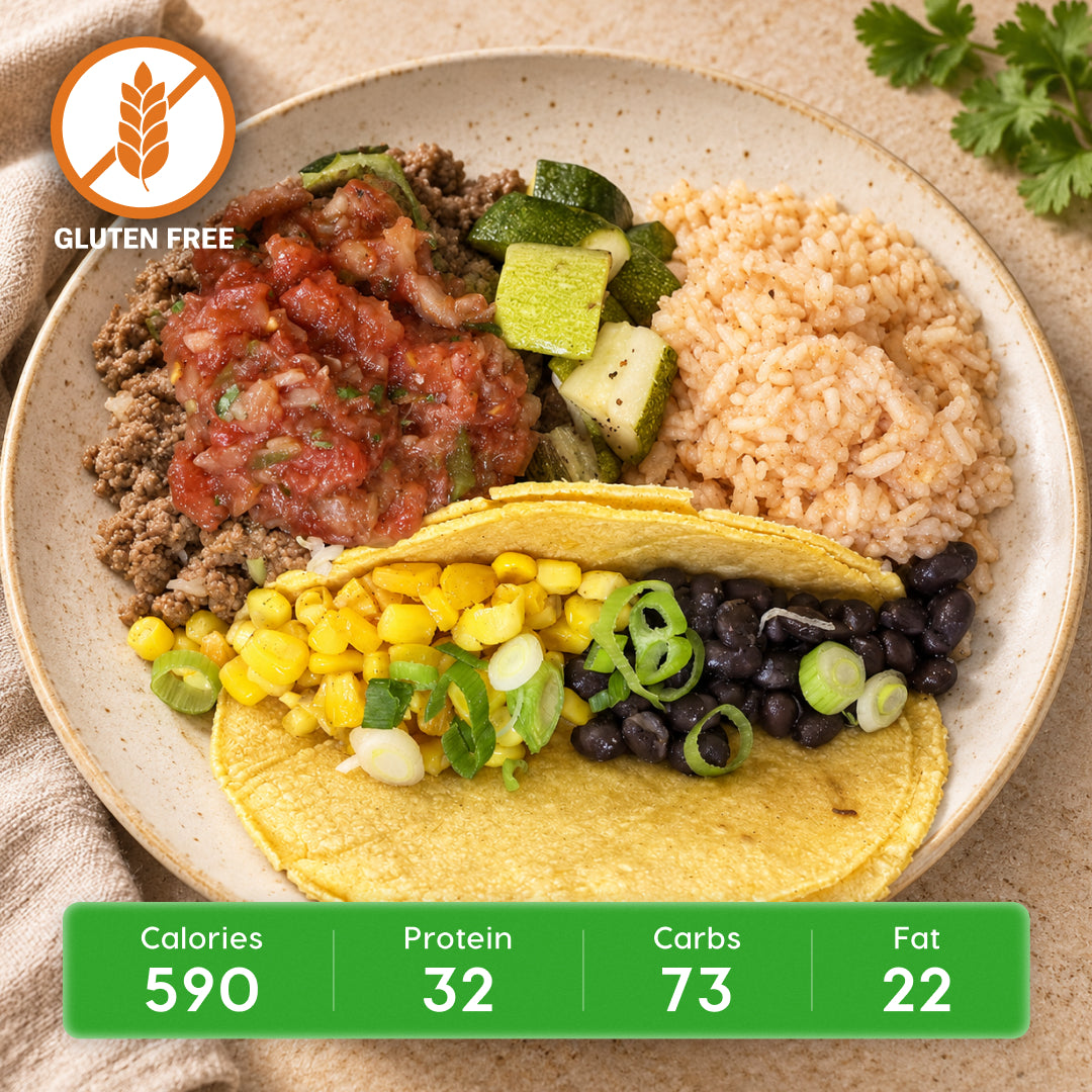 Tacos Al Pastor with 90/10 Ground Beef