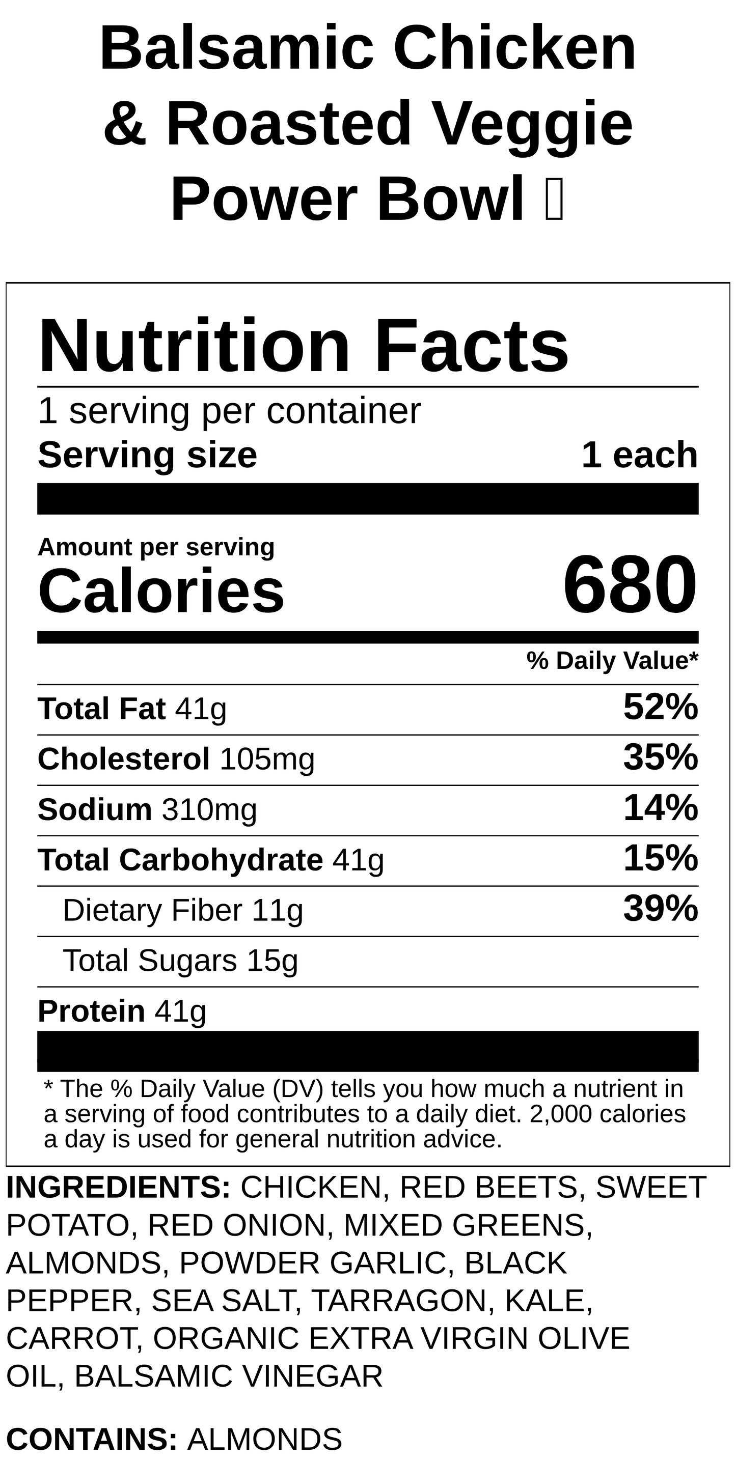 Balsamic Chicken & Roasted Veggie Power Bowl with Sweet Potato