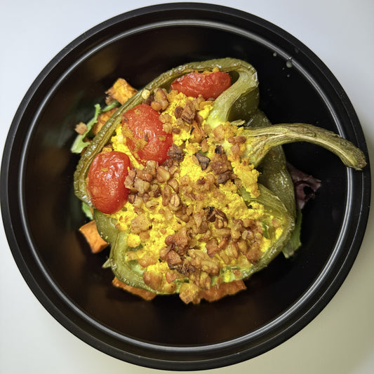 Bell Pepper & Egg Bake Breakfast with Turkey Sausage