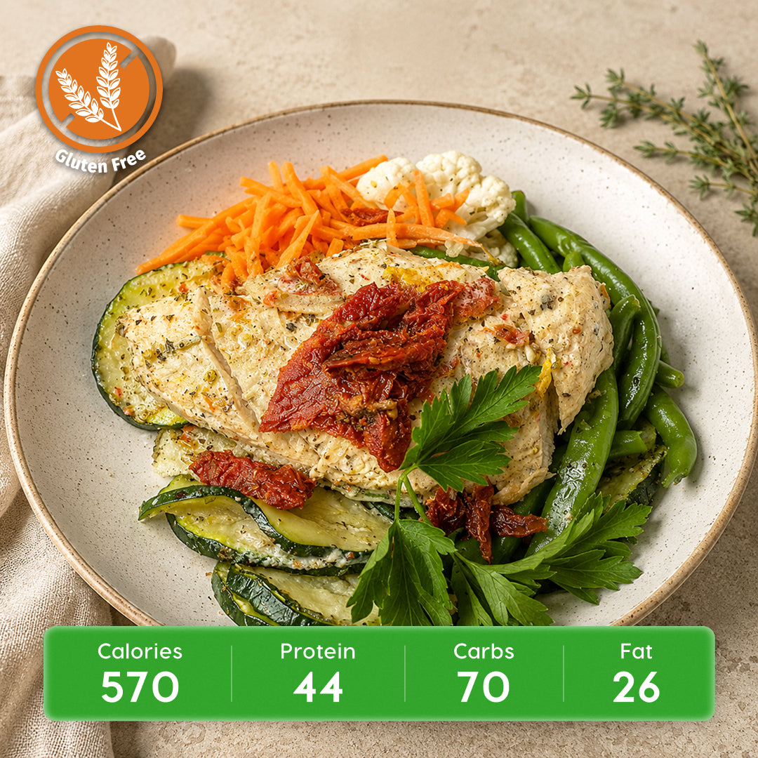 Creamy Tuscan Chicken with Spinach & GF Orzo Pasta