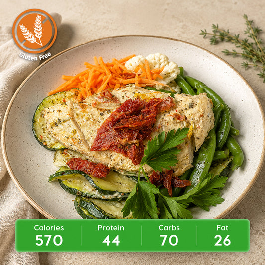Creamy Tuscan Chicken with Spinach & GF Orzo Pasta