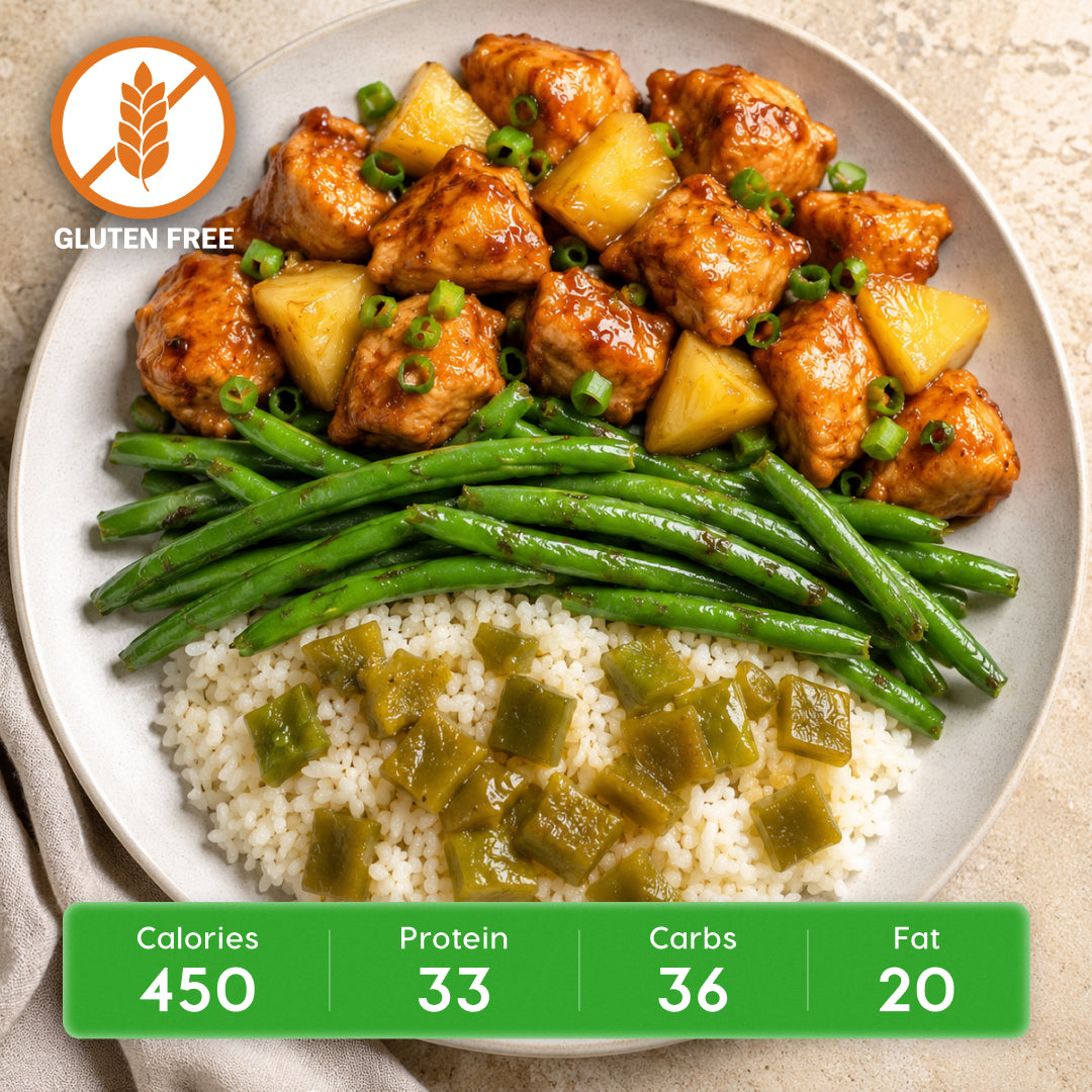 Hawaiian Teriyaki Chicken with Pineapple, Basmati Rice & Green Beans