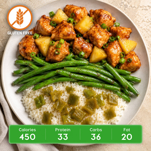 Hawaiian Teriyaki Chicken with Pineapple, Basmati Rice & Green Beans