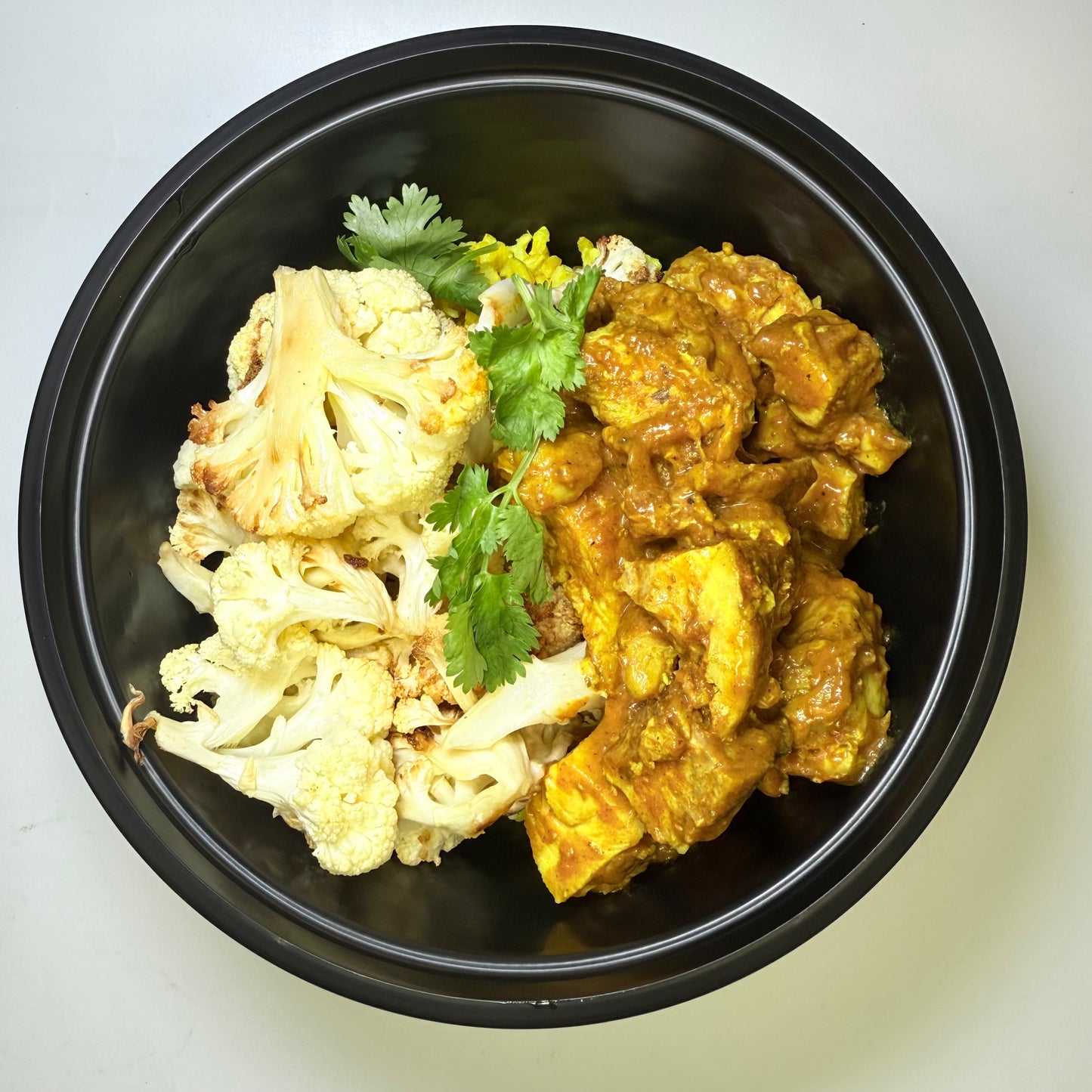 Indian Butter Chicken with Turmeric Brown Rice & Roasted Cauliflower