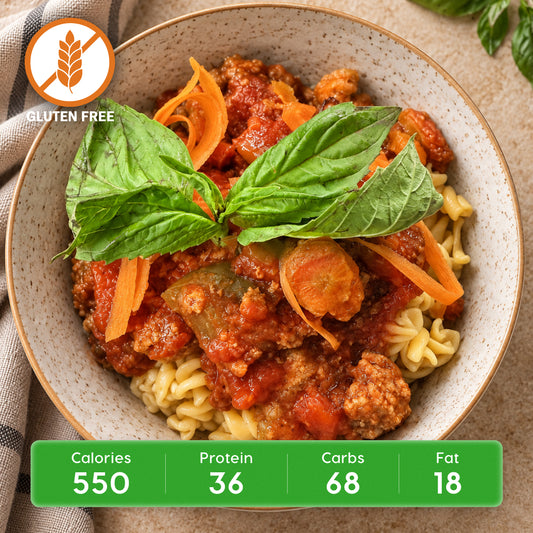 Lean Turkey Bolognese with Veggie Marinara & Protein Penne