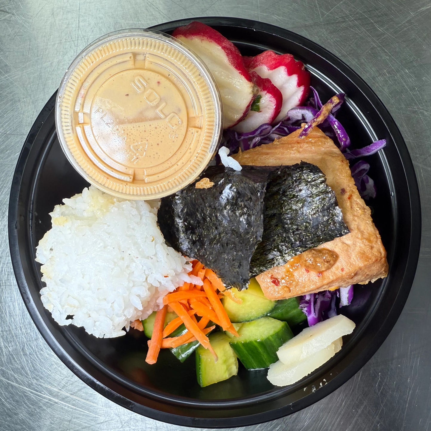 Lemon-Soy Glazed Wild Salmon Sushi Bowl