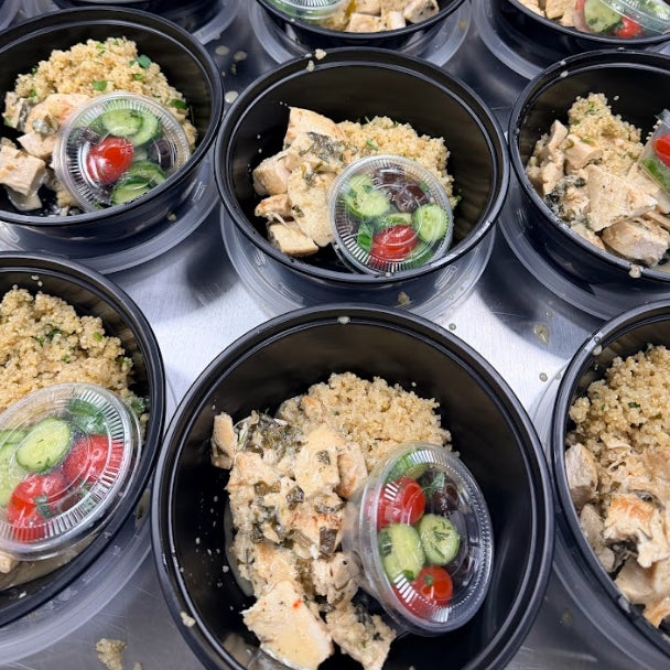 Lemon Basil Chicken with Lemon-Herb Quinoa Salad