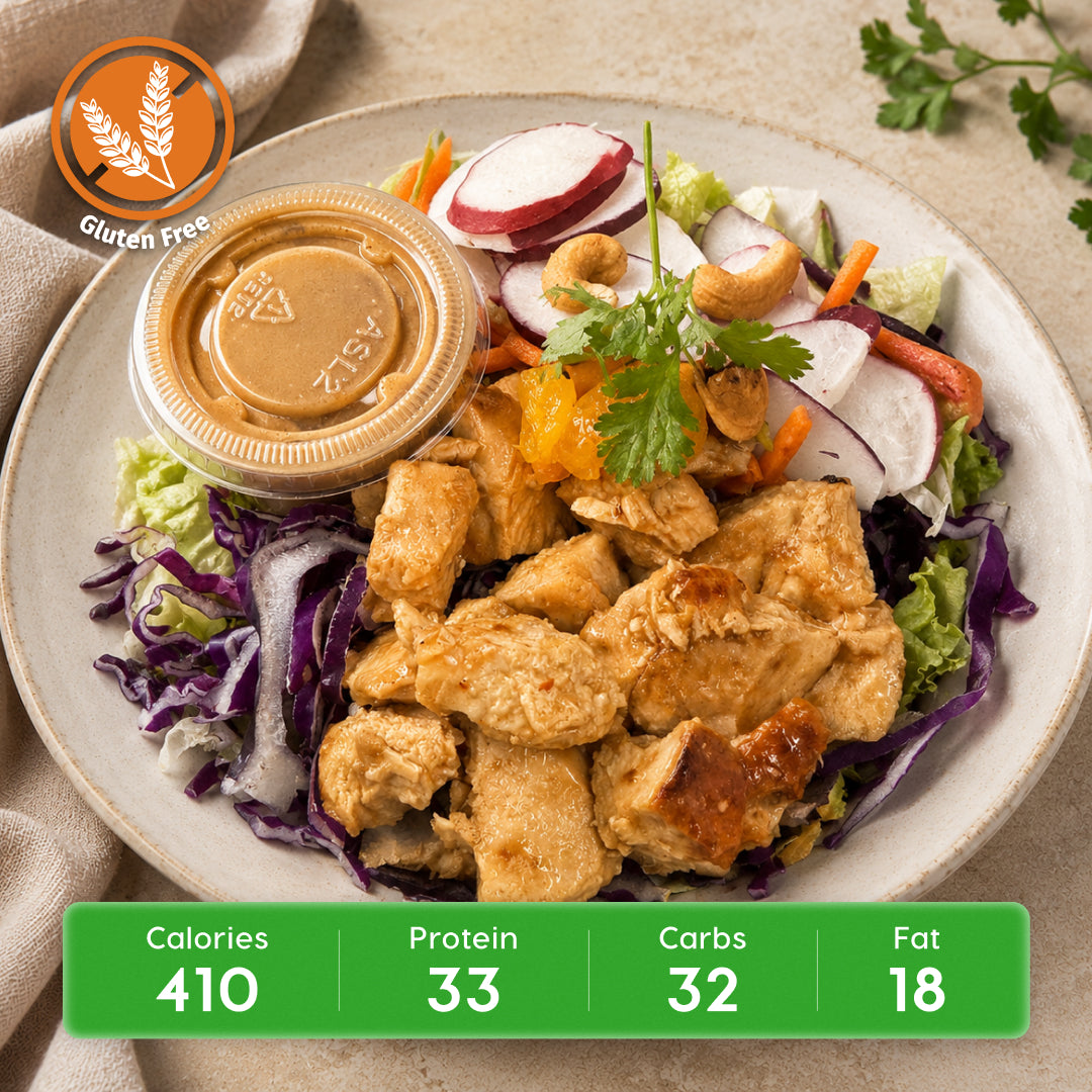 Sesame Ginger Chicken Salad Bowl with Quinoa
