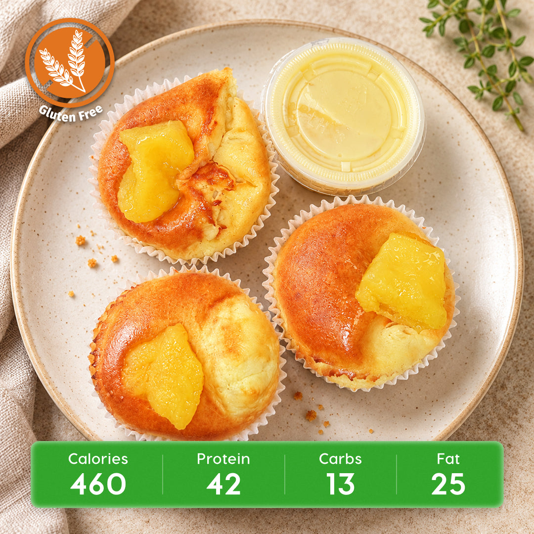 Protein Breakfast Cheesecake w/ Mango
