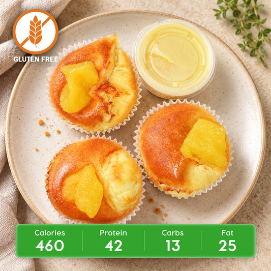 Protein Breakfast Cheesecake w/ Mango