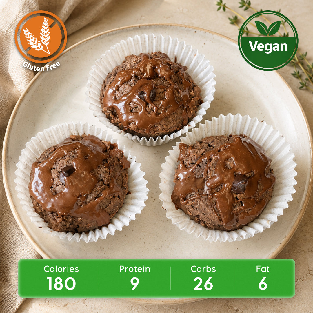 Protein-Packed Black Bean Brownies GF, DF, V