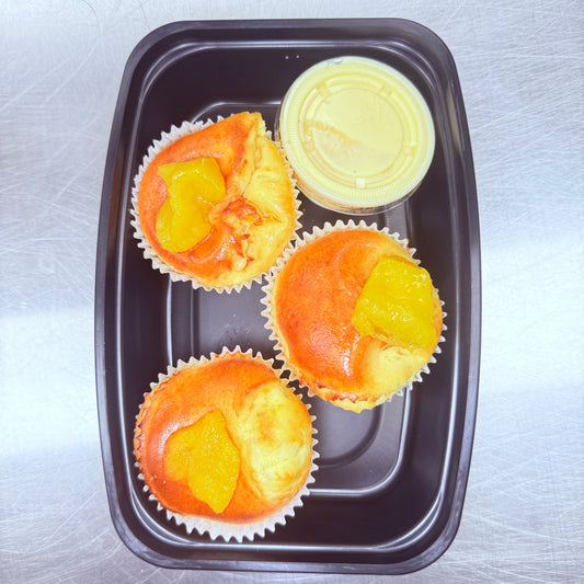 Protein Breakfast Cheesecake w/ Mango