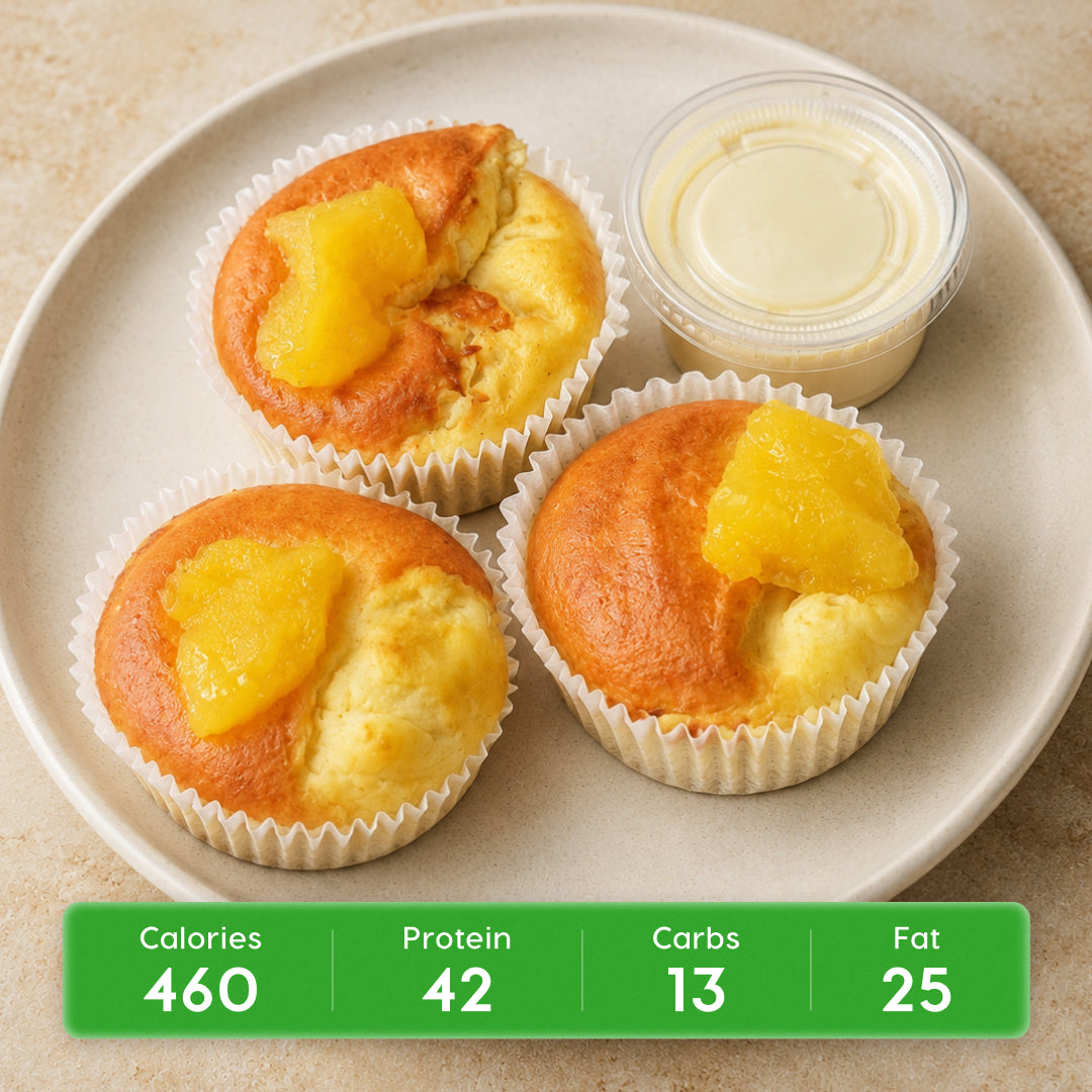 Protein Breakfast Cheesecake w/ Mango