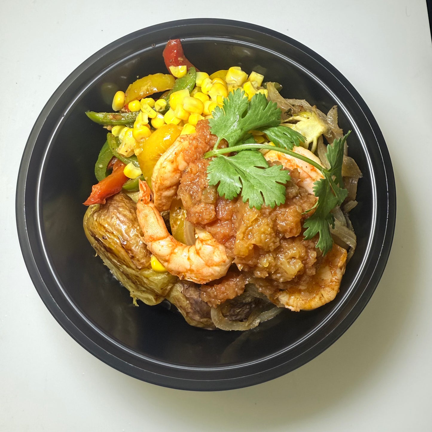 Southwest Sizzle Shrimp Skillet with Roasted Potatoes