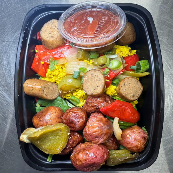 Southwest Breakfast Protein Bowl w/ Baked Eggs & Chicken Sausage