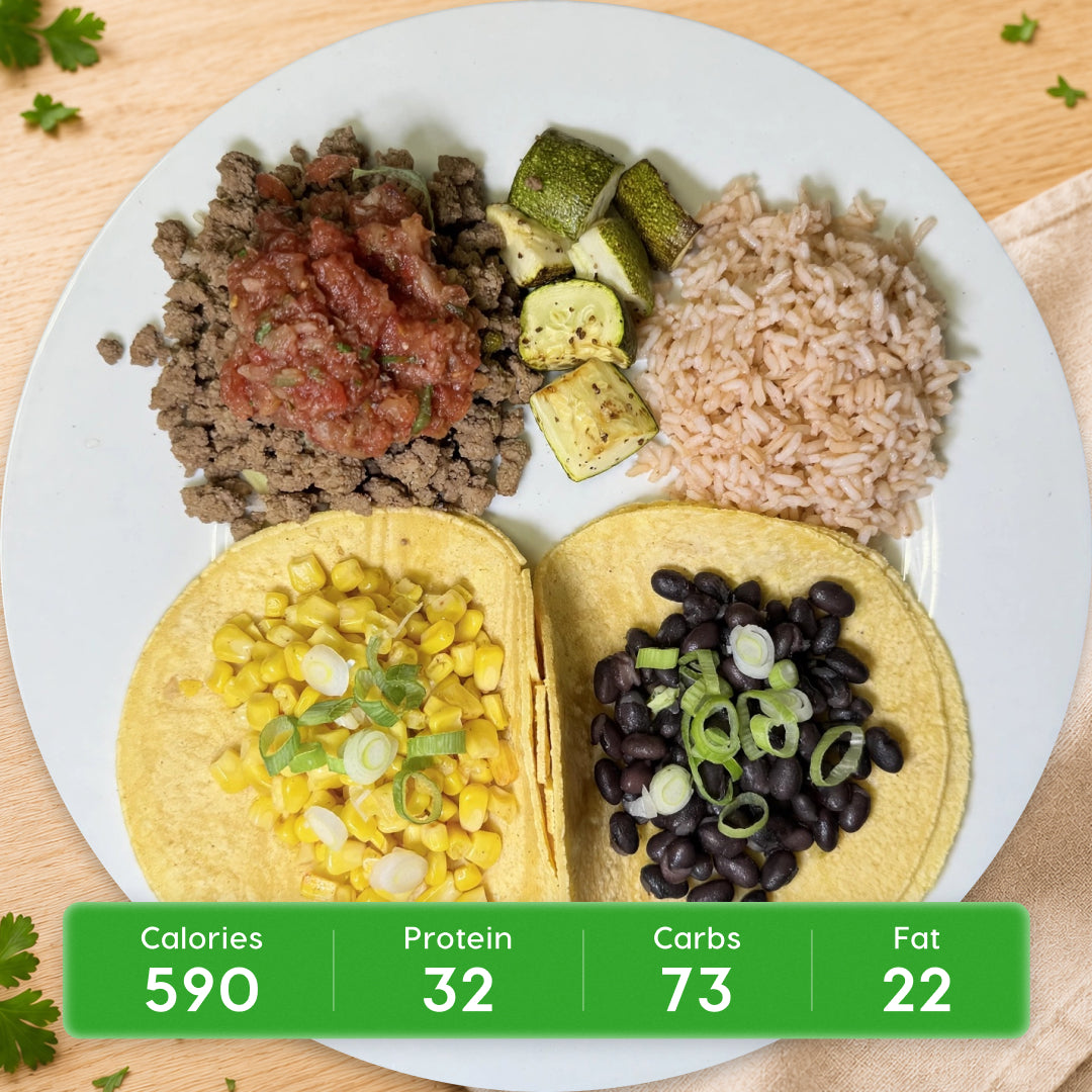 Tacos Al Pastor with 90/10 Ground Beef