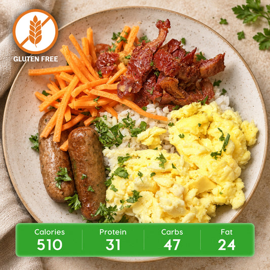 Tuscan Breakfast Bowl with Sun-Dried Tomatoes, Kale & Herbed Brown Rice