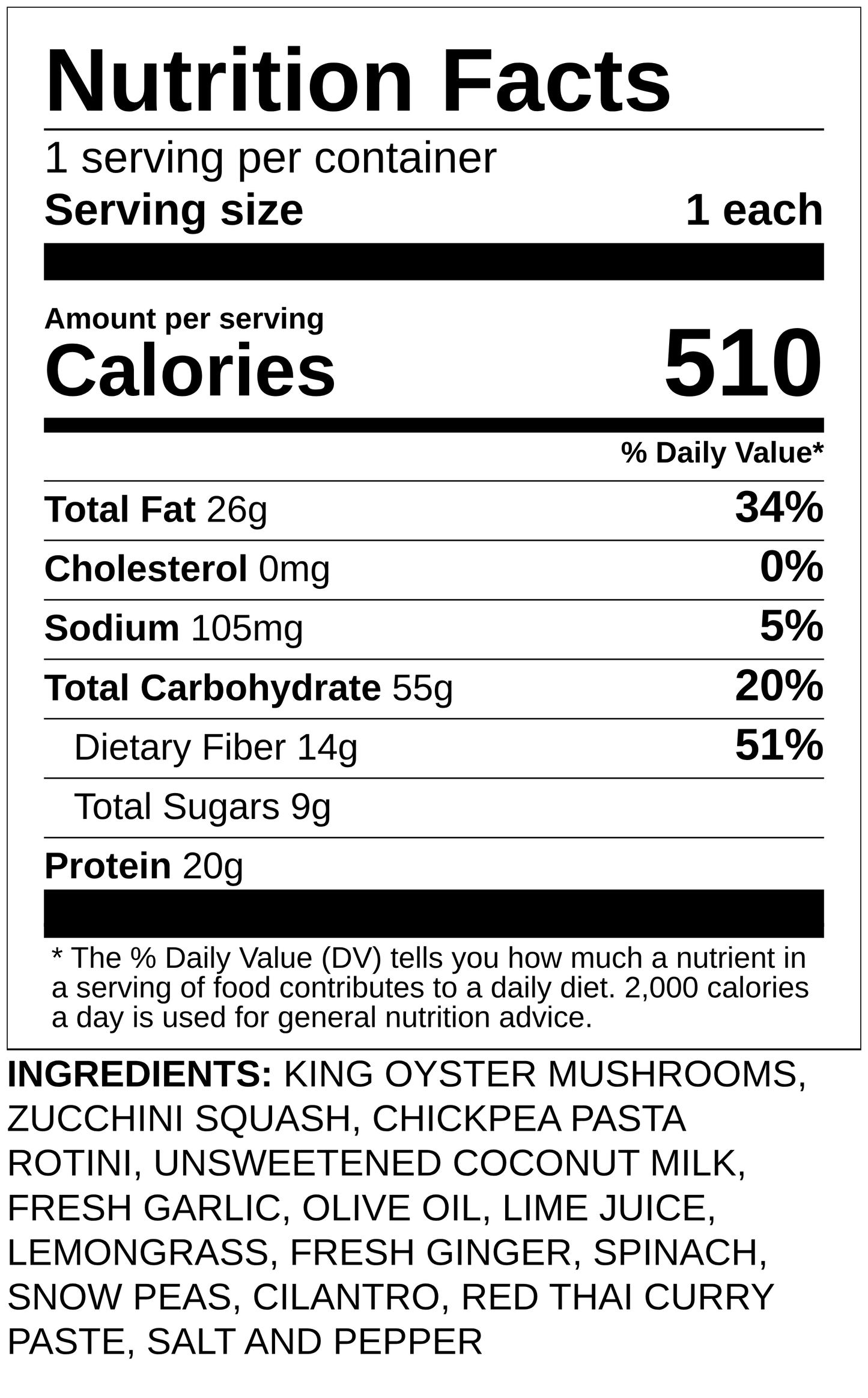 Coconut Lemongrass Shrimp with Snow Peas & Chickpea Pasta