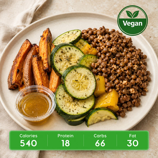 Vegan Argentinian Chimichurri Lentil & Walnut Crumble Bowl
