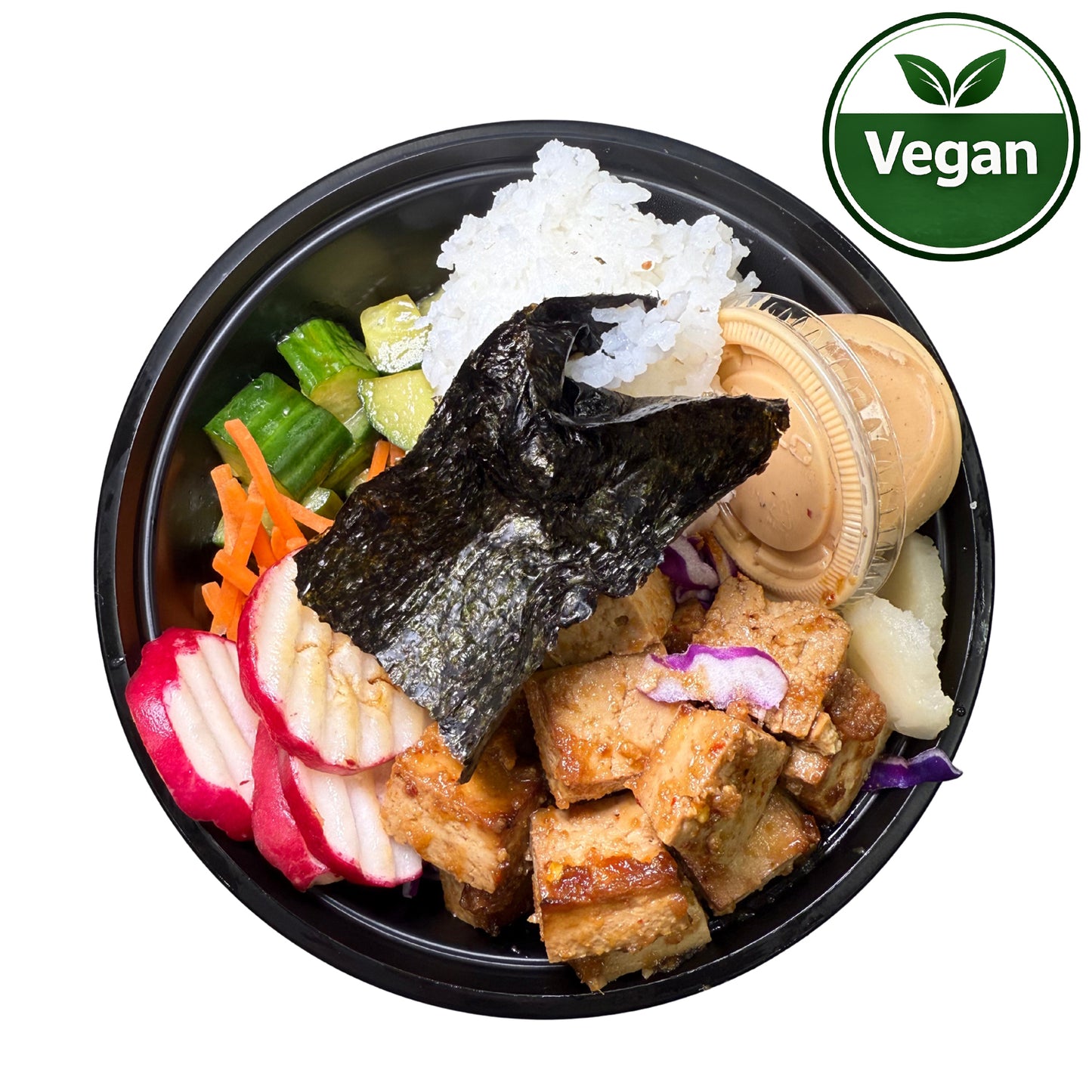 Vegan - Lemon-Soy Glazed Jackfruit Sushi Bowl