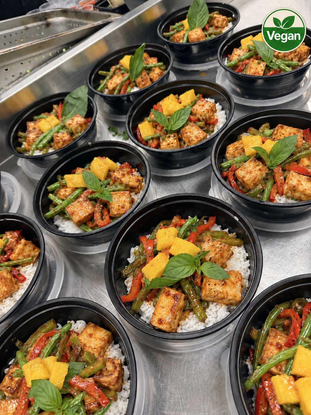 Vegan Tofu, Coconut Jasmine Rice & Peppers