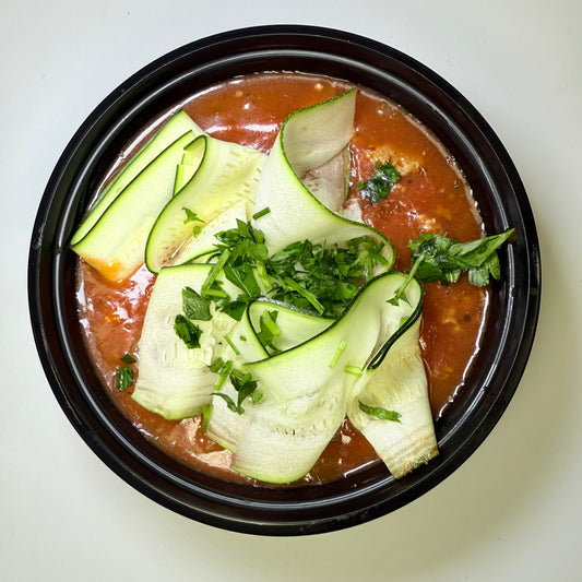 Zesty Lean Turkey Zucchini Lasagna Soup (32oz for 2)